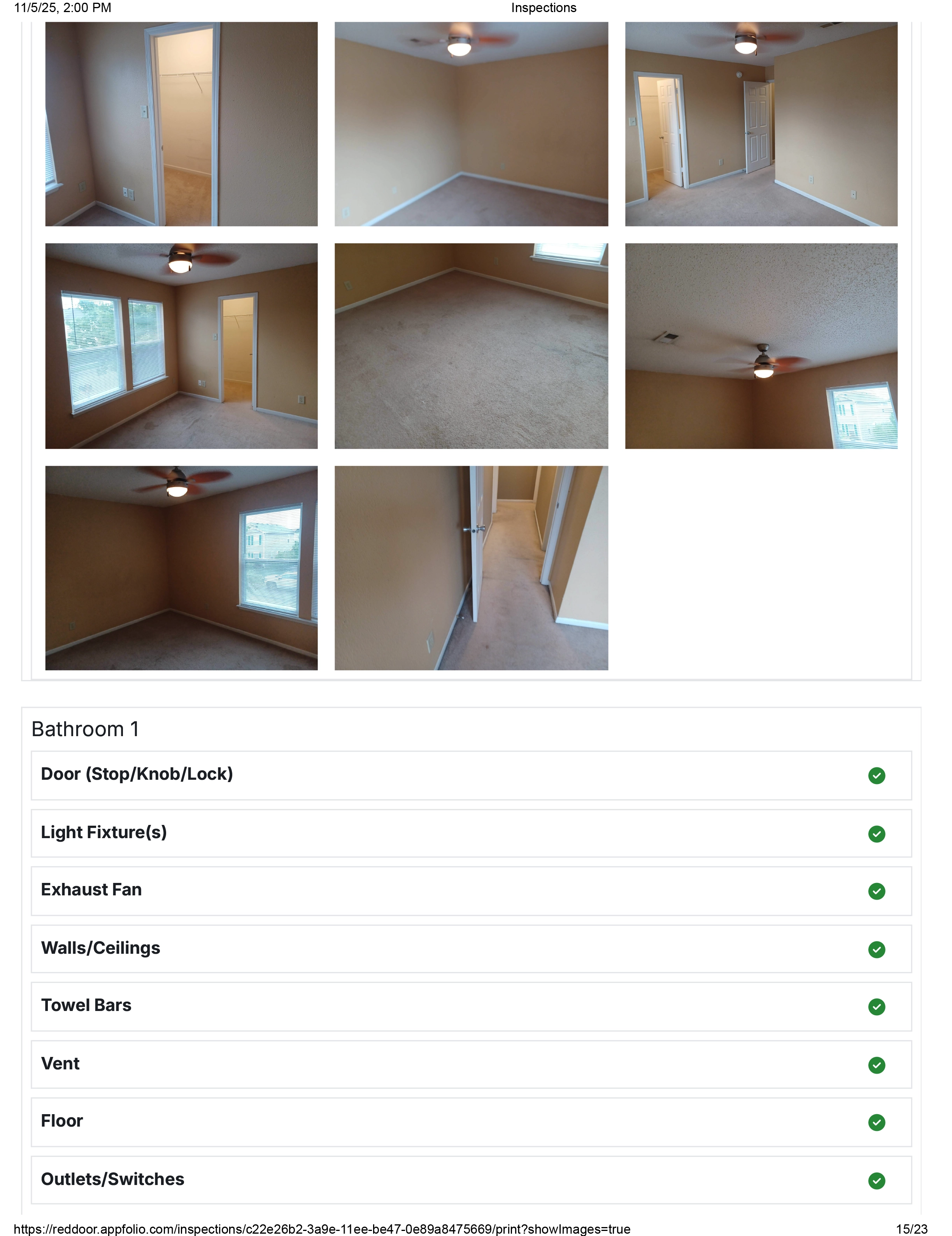 Move-in Inspection 15