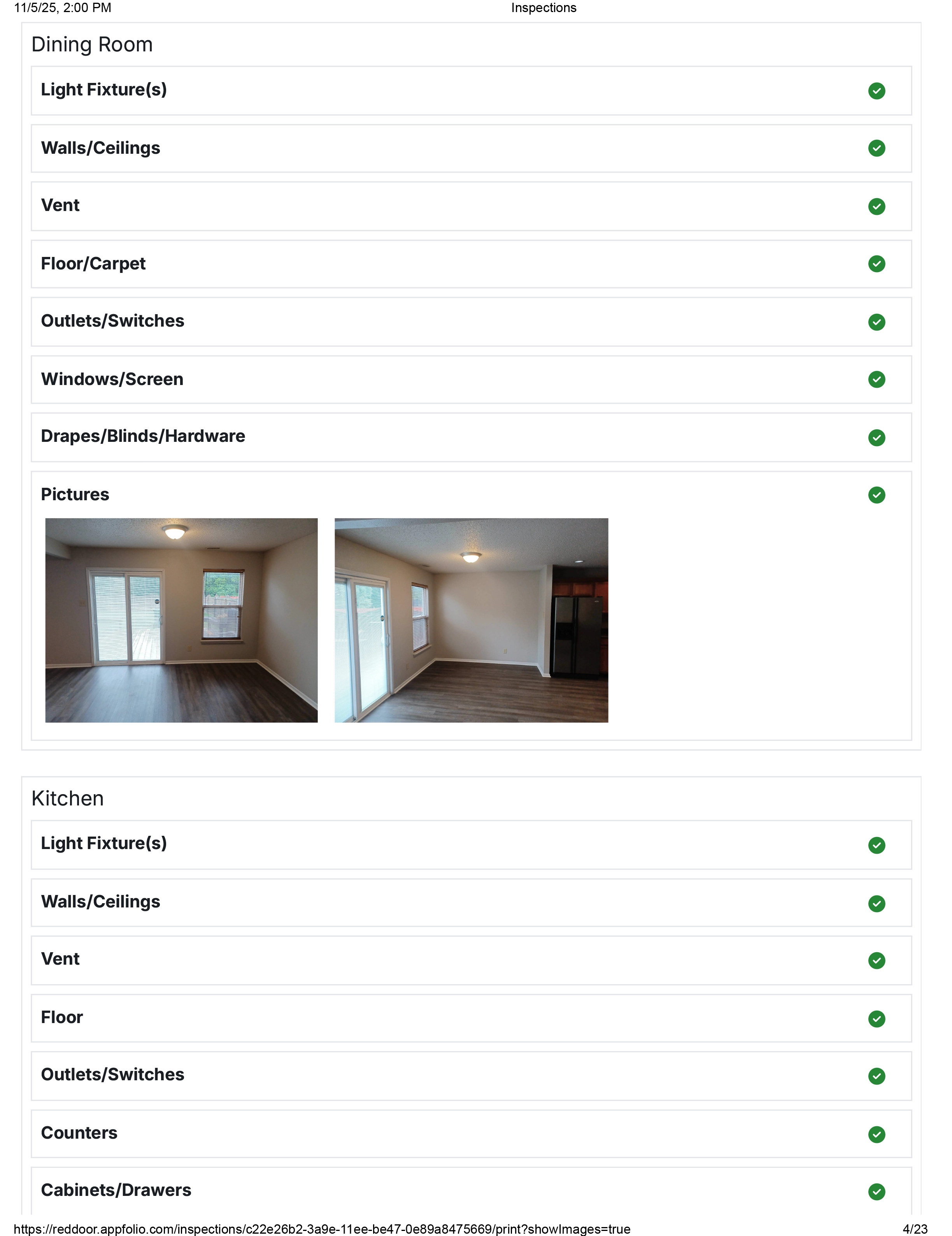 Move-in Inspection 4